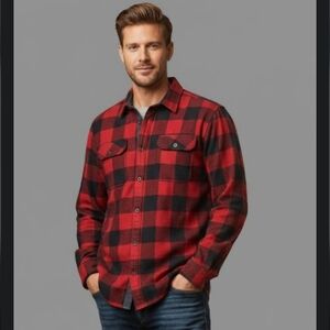 Eddie Bauer Microfleece Plaid Shirt